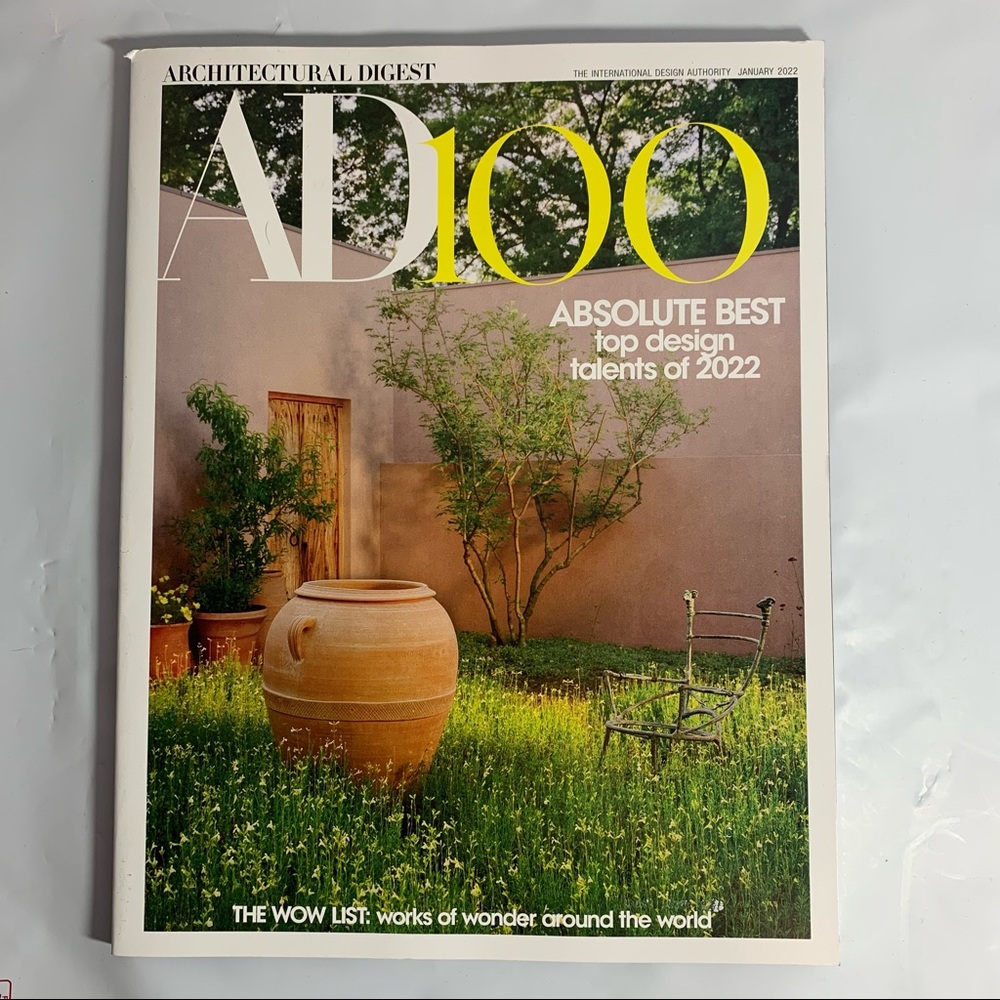 Architectural Digest Magazine January 2022 Best Top Design Talents Of 2022